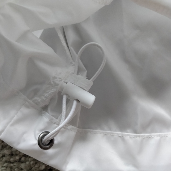 NWT XL Columbia Center Ridge Blue and White Colorblock Windbreaker Rain Jacket - Picture 12 of 14